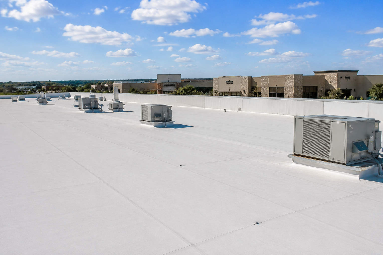 Commercial low-slope roofing system