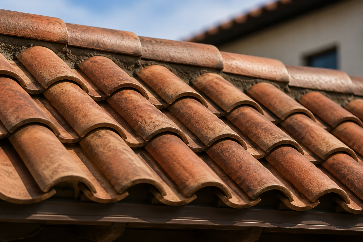 Tile roofing project