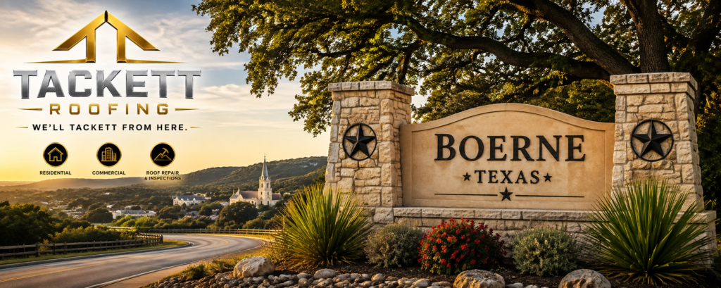 Tackett Roofing serving homeowners and businesses in Boerne, Texas