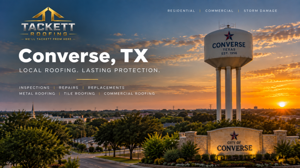 Roofing company Converse TX - Tackett Roofing